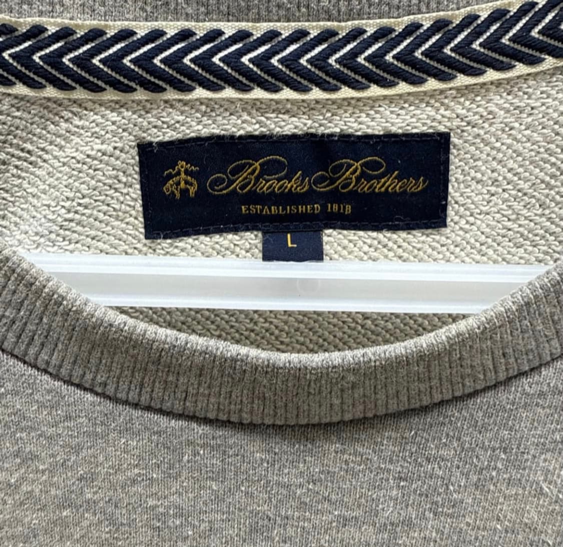 브룩스브라더스 그레이 맨투맨 L 상품이미지3