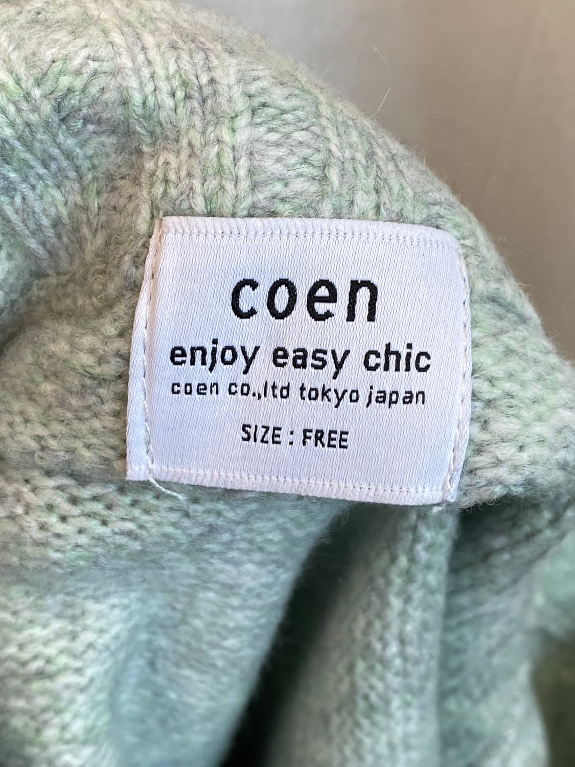 COEN 민트 울혼방 니트(F) 상품이미지7