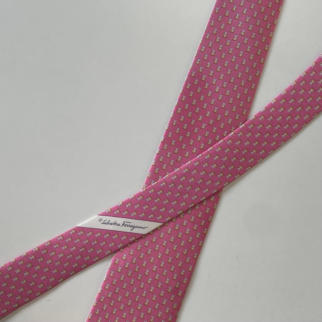 최상급 페레가모(Ferragamo) 명품 정품 넥타이8.3cm 상품이미지4