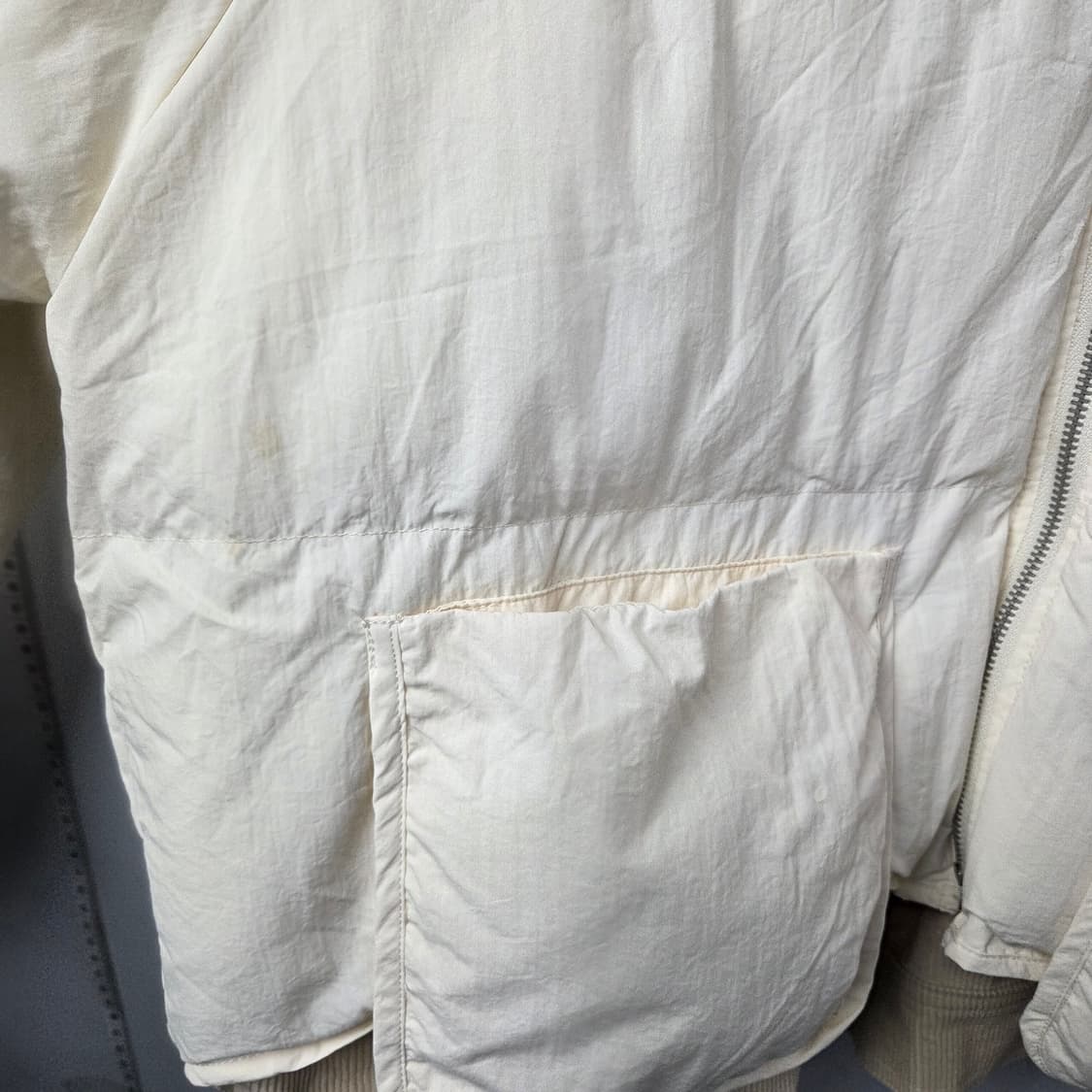 F(126) / 육육걸즈 / 골덴 셔츠 레이어드 패딩  상품이미지3