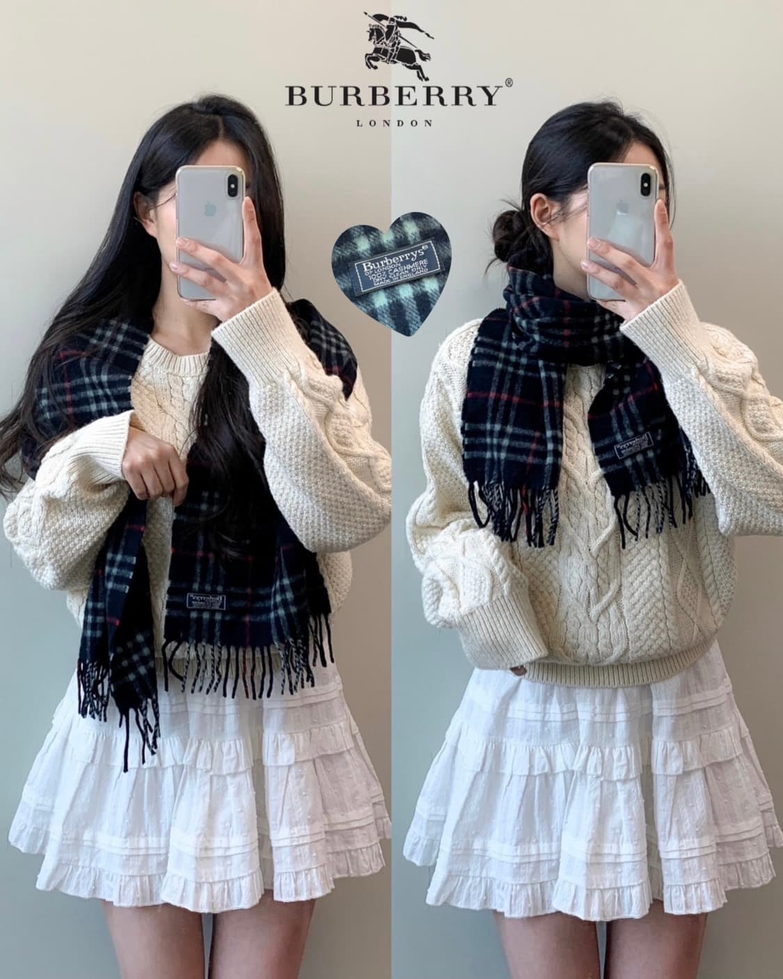 버버리 캐시미어 머플러  상품이미지1