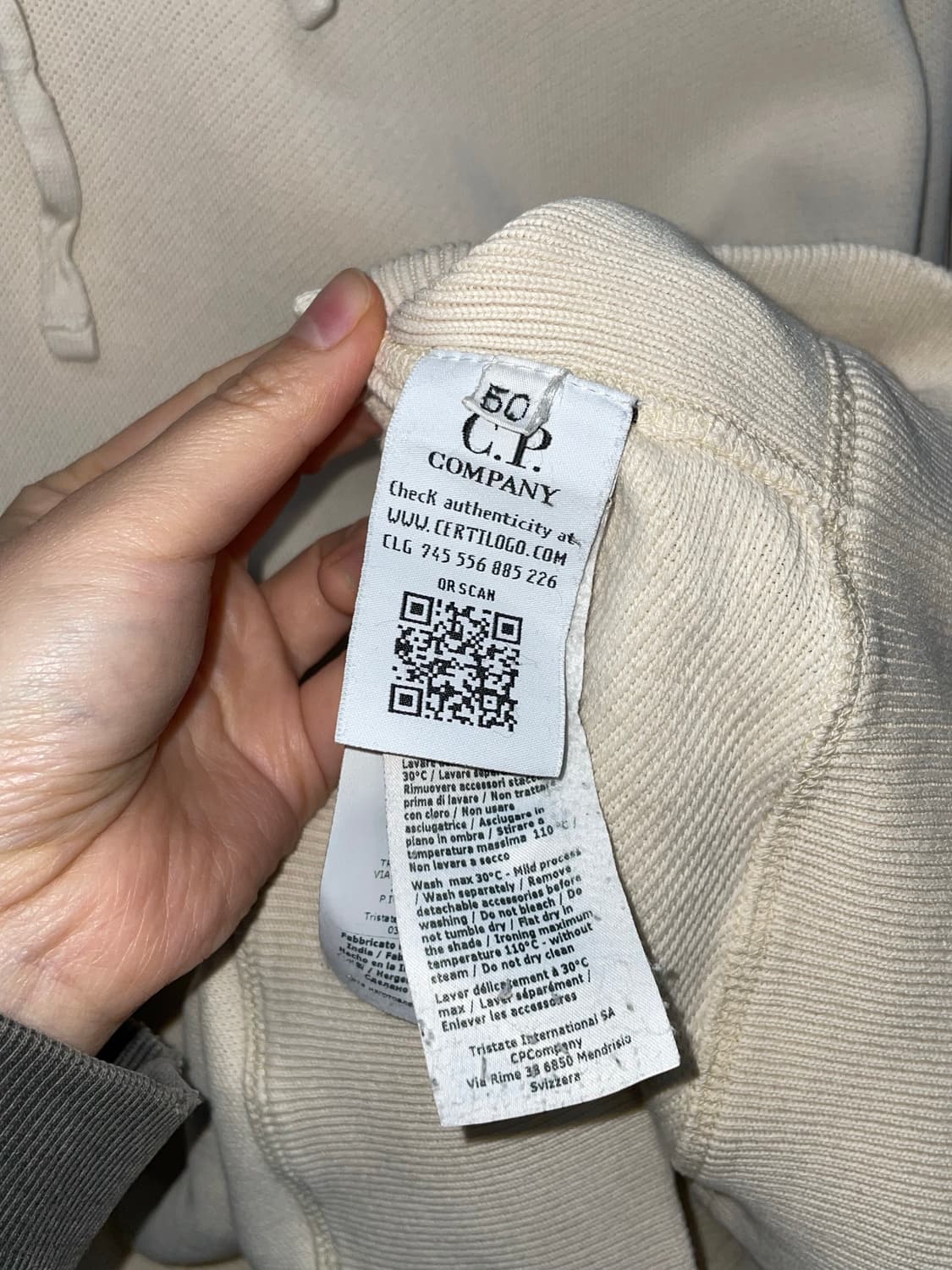 C.P.컴퍼니 후드티 아이보리 상품이미지10