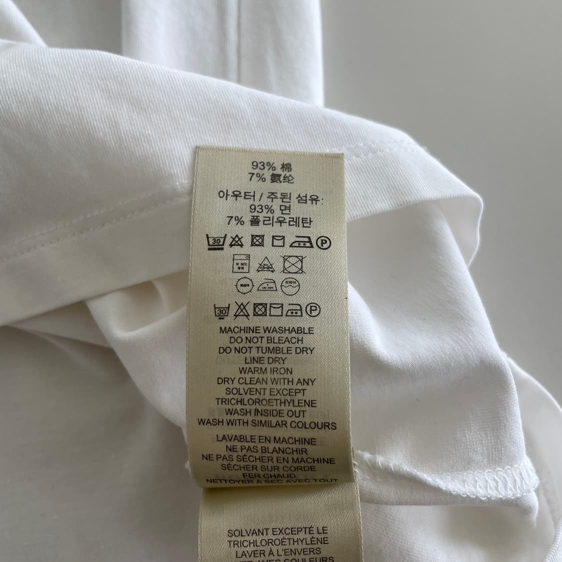 버버리 브릿 S,55 소매 노바 체크 화이트 반팔 티셔츠 상품이미지9