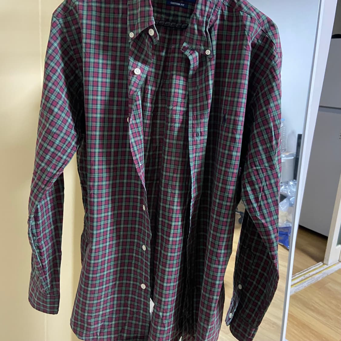 뉴진스 해린 착용 폴로 체크 셔츠 M 상품이미지5