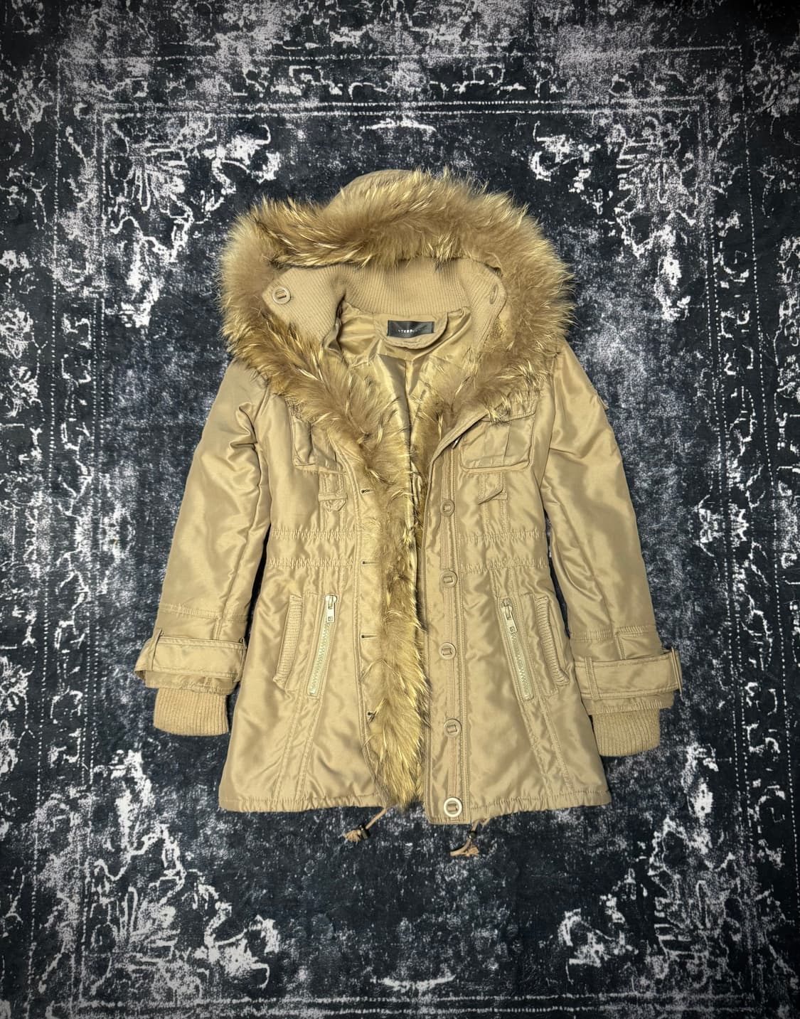 O0s Belted Fur Buttons Jaket 상품이미지1