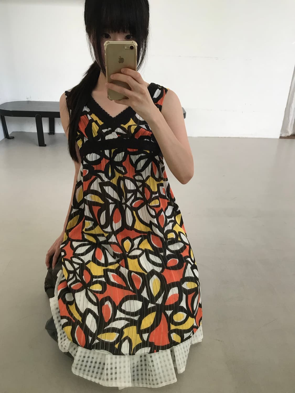 vintage pattern sleeveless 상품이미지1