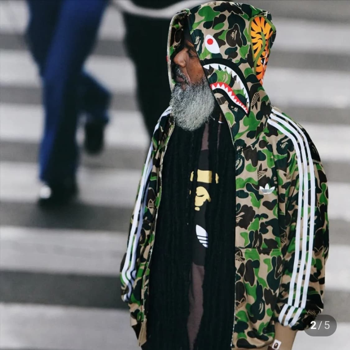 베이프X아디다스 샤크후드 상품이미지2