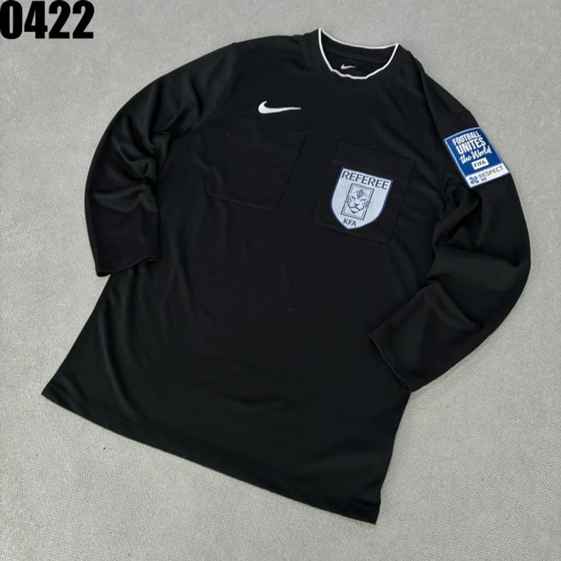 나이키 KFA 심판 유니폼 블랙 긴팔 100 상품이미지1