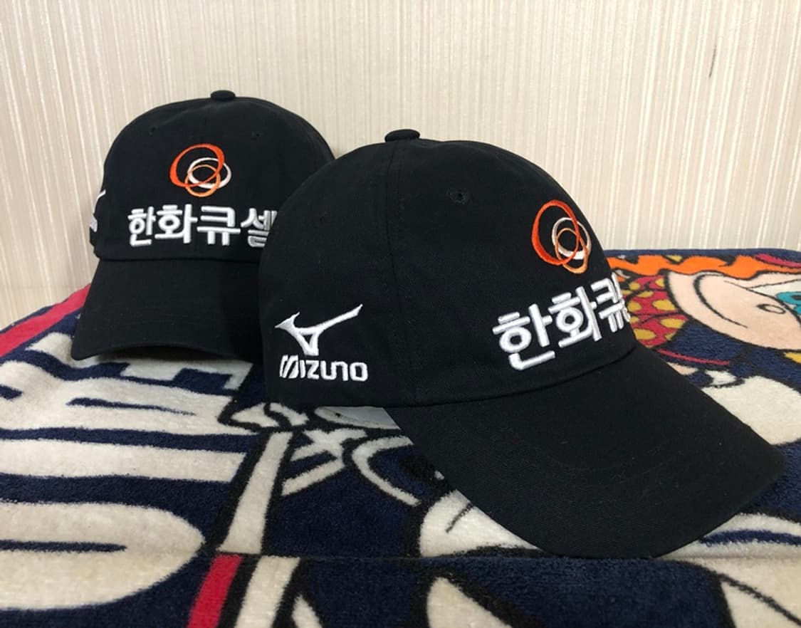 미즈노 한화큐셀골프단 프로골퍼 모자/캡(블랙) 상품이미지6