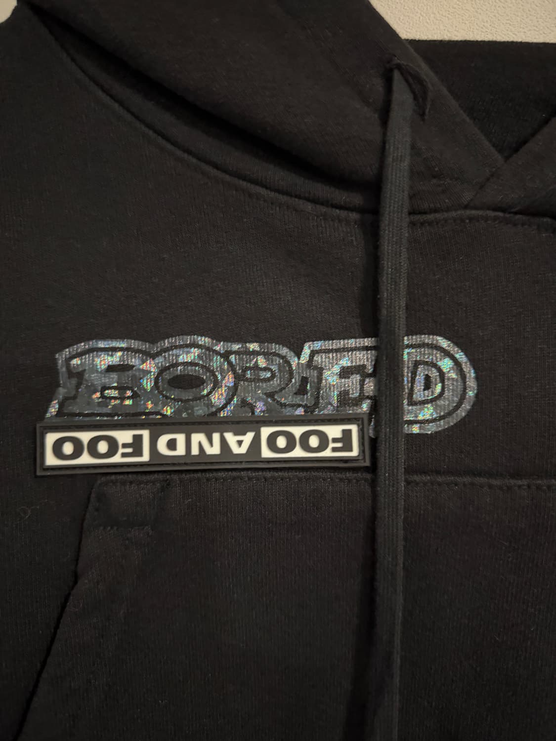 FOO AND FOO 블랙 후드 상품이미지3