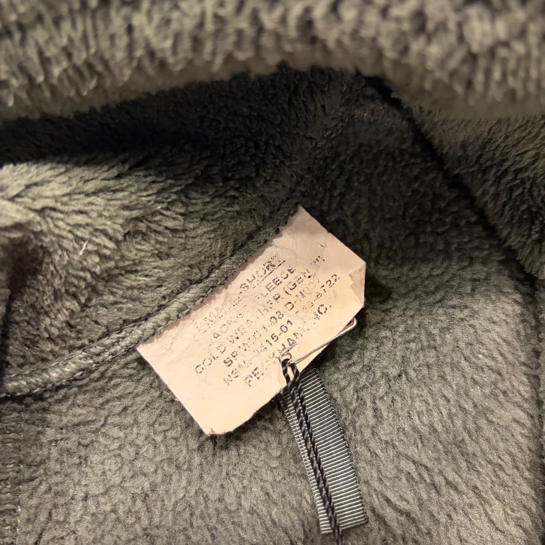 [S] 미군 아미 카키색 플리스 후리스 자켓 집업 D800 상품이미지5