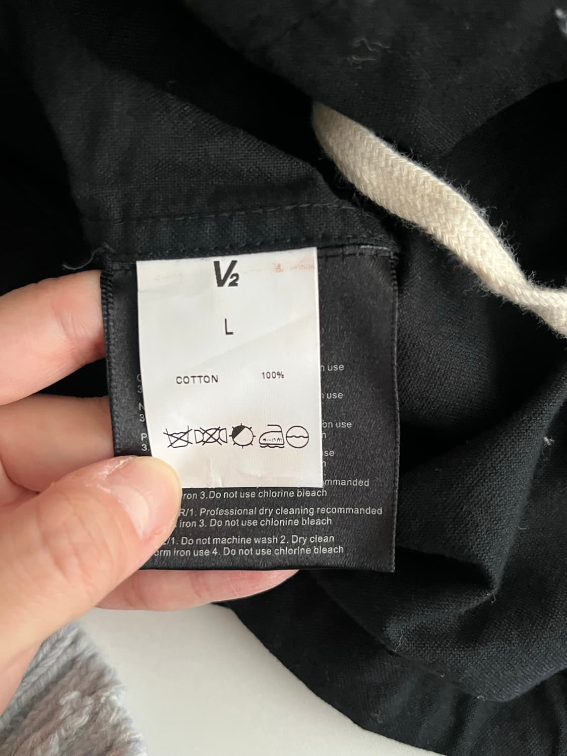 L) 새상품 VTWO 옥스포드 셔츠 블랙 상품이미지5