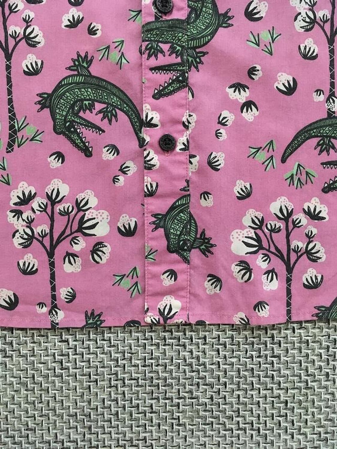 Organic cotton crocodile all-over print 상품이미지5