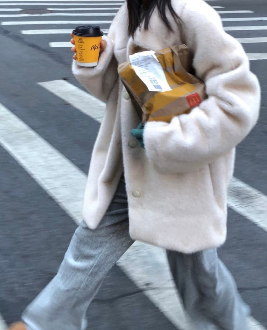 (새상품)파운더스 울먼 하프 퍼 코트 상품이미지6