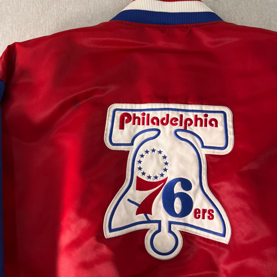 110 90s NBA Sixers 마제스틱 스타디움 자켓  상품이미지9