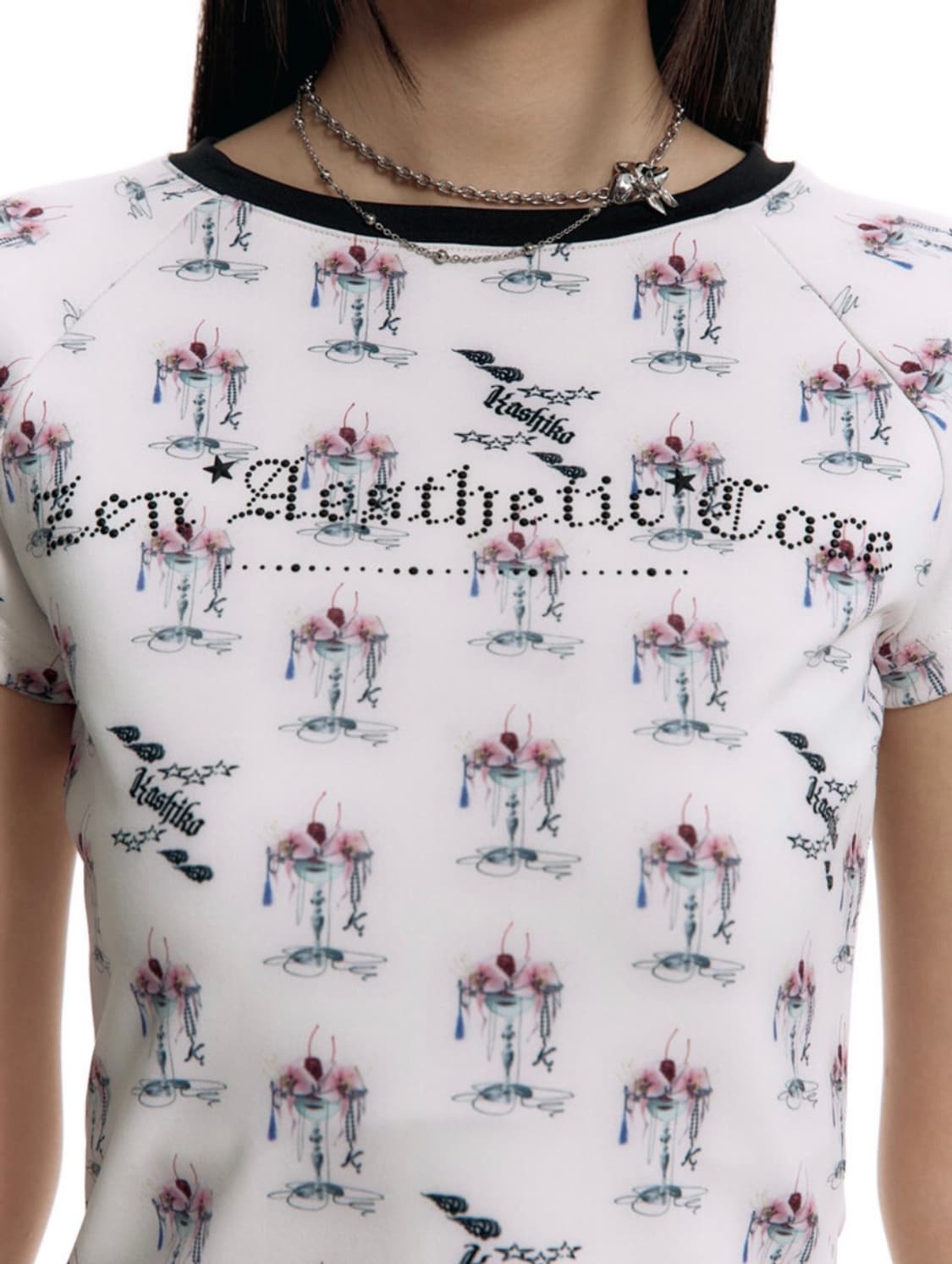 [Kashiko × SENTIMETS]Orchid Necklace 상품이미지2