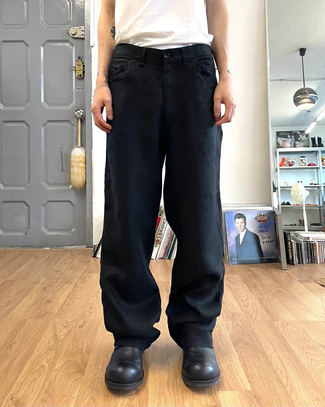 [M] 꼼데가르송 옴므 린넨 신치백 팬츠 상품이미지3