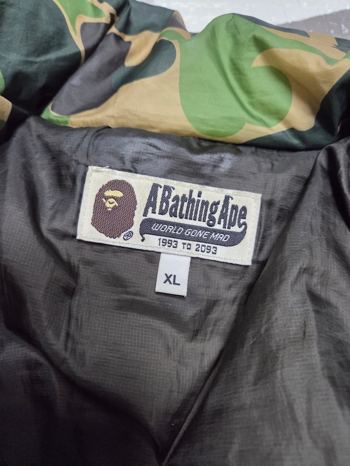 베이프 ABC 카모 패딩 상품이미지7