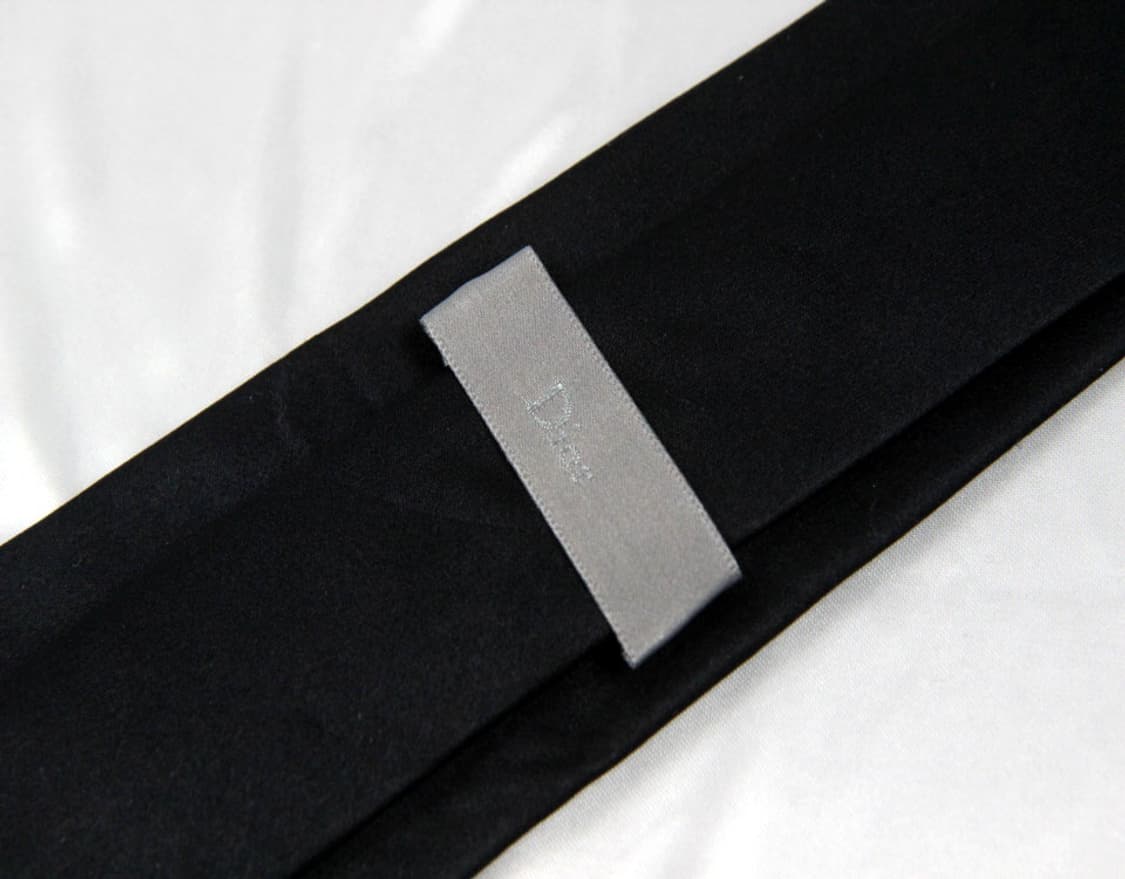 디올 8cm A등급 신형 꿀벌 블랙 남자 명품 넥타이 상품이미지3