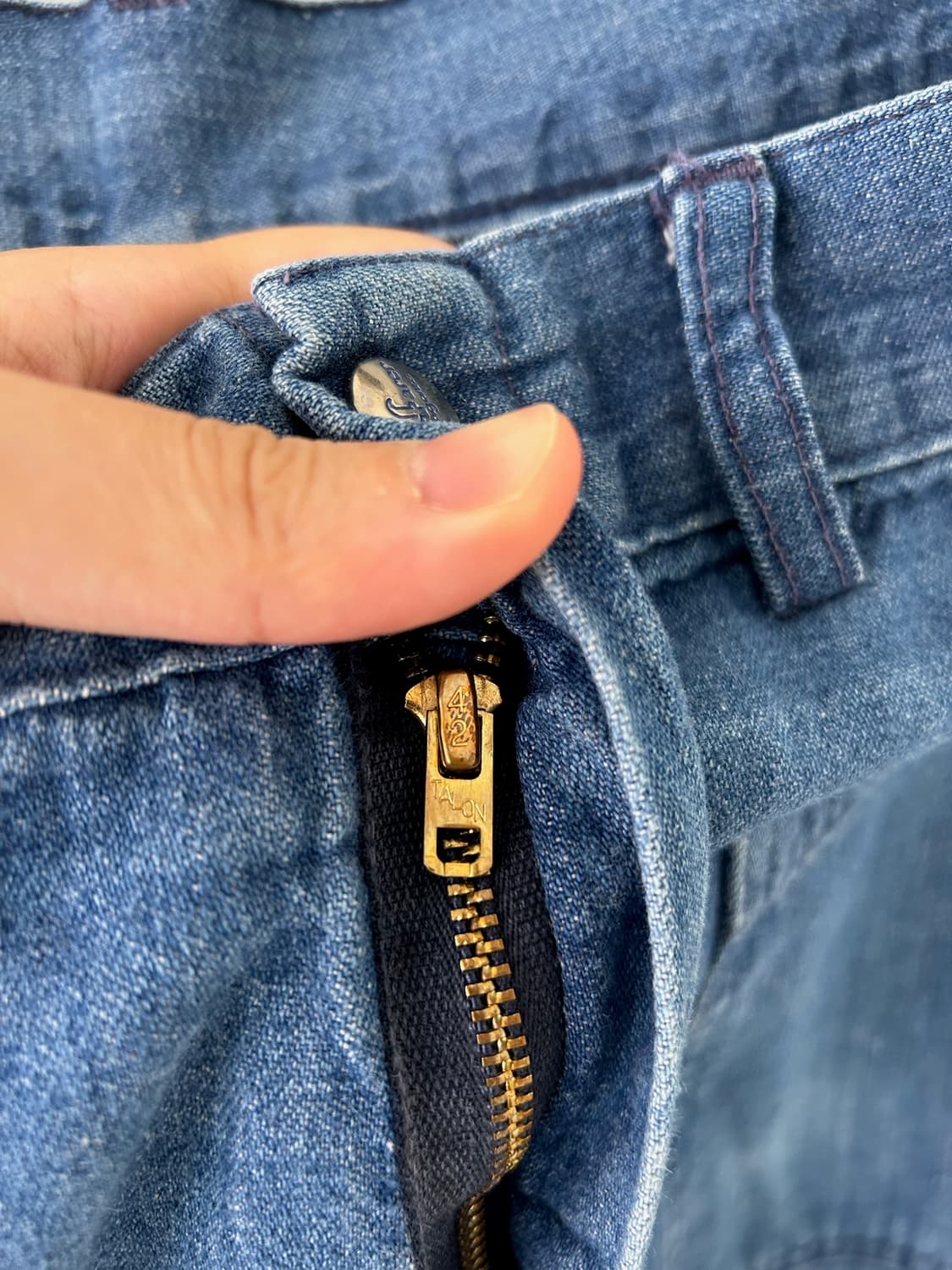 70-80's Vintage US Navy Sailor Denim PT 상품이미지5