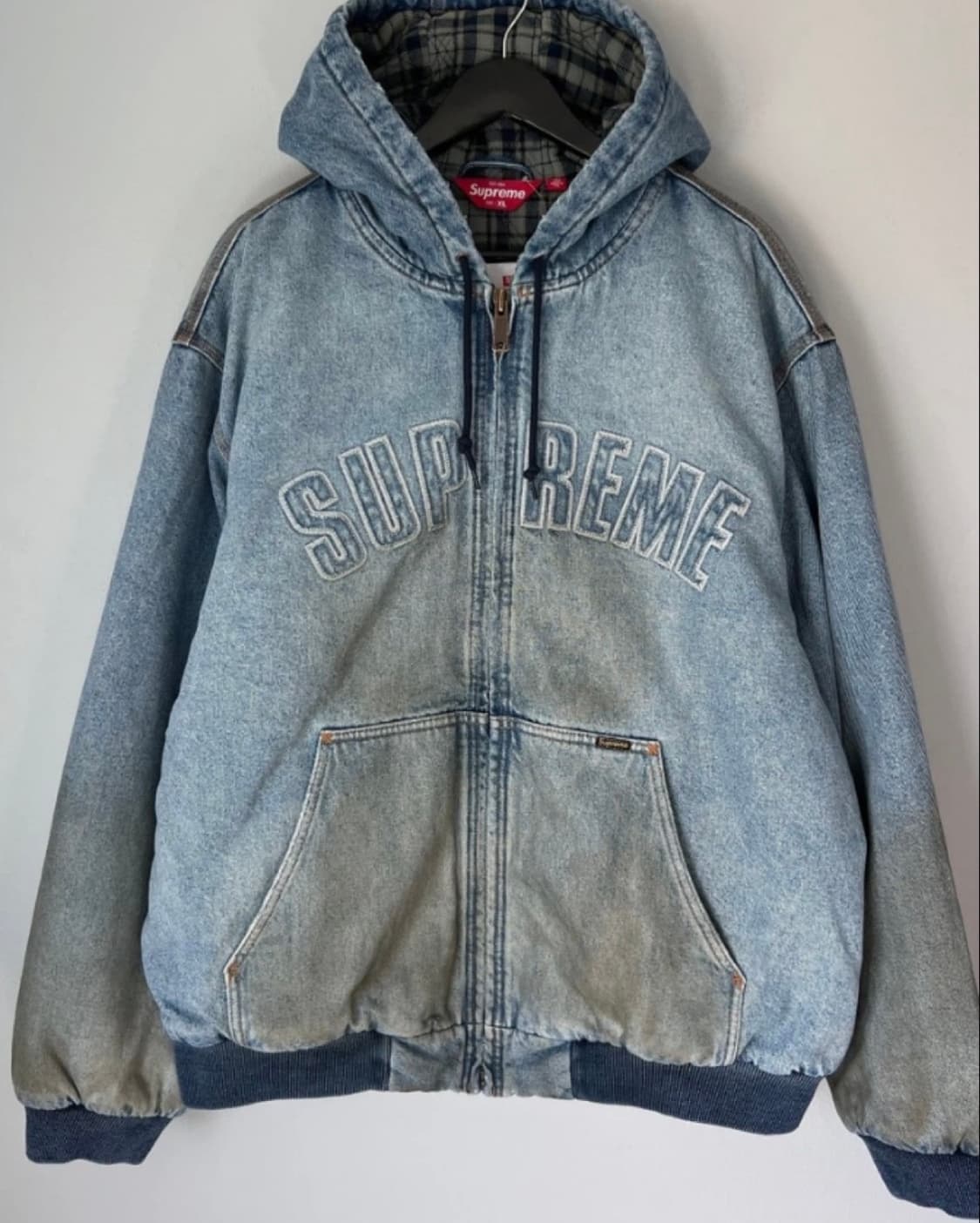 슈플림 리플렉티브 아크 후드 워크 자켓 데님 상품이미지1