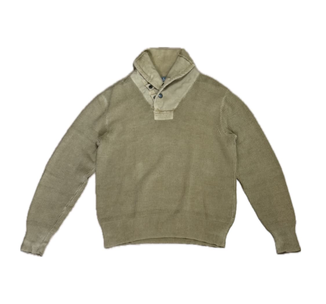 폴로 밀리터리 숄카라 니트 상품이미지1