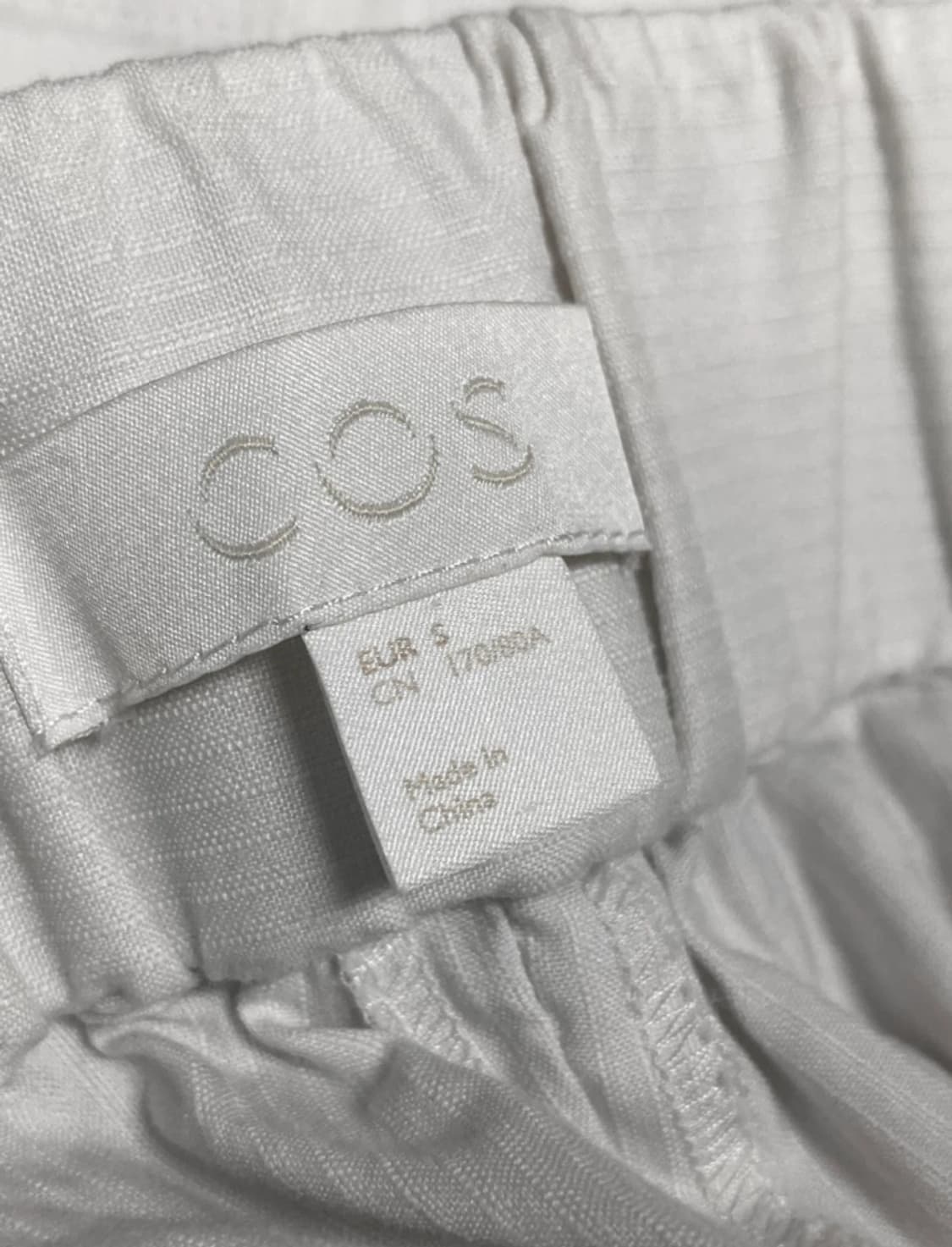 코스 COS 와이드 밴딩 팬츠 (화이트) 상품이미지3