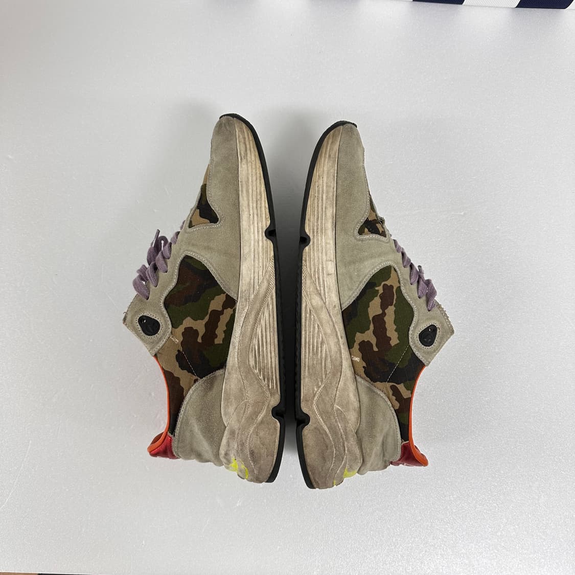 골든구스 러닝 카모 스니커즈 형광 스타 빈티지 41사이즈 상품이미지5