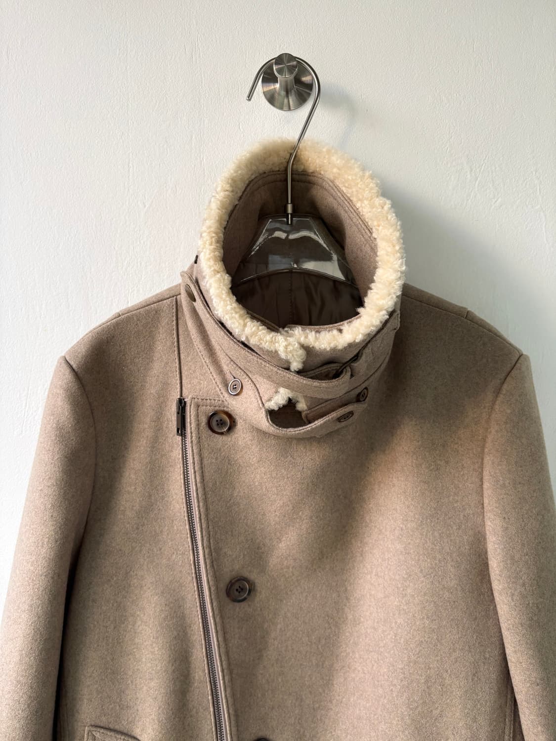 솔리드옴므 by 우영미 하이넥 더블 피코트  상품이미지5