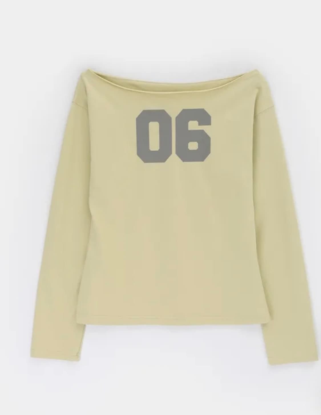 블랙업 페리티 보트넥 프린팅 긴팔티 상품이미지2