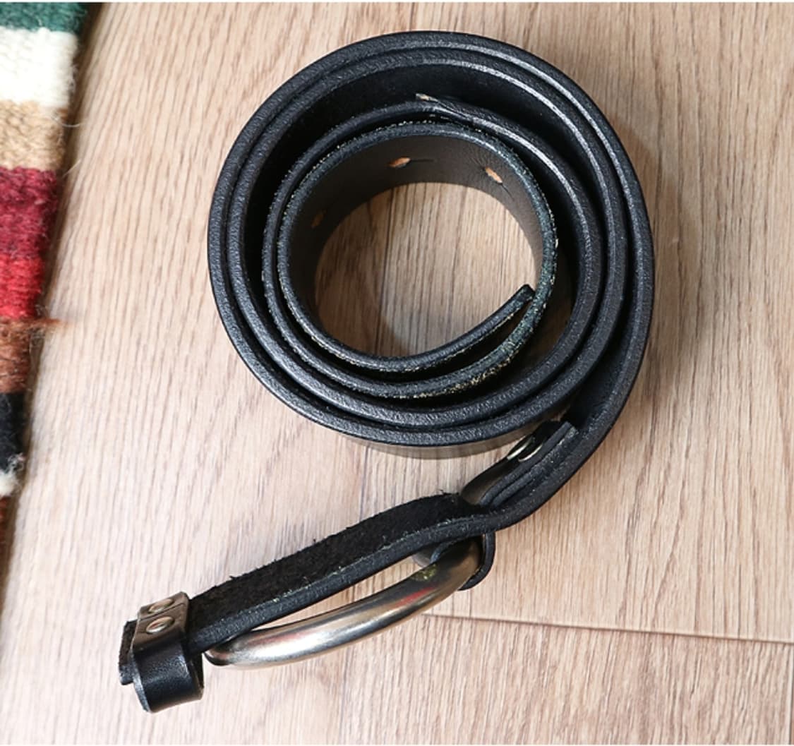 일본판 Yohji yamamoto 요지 야마모토 튼튼한 통가죽 벨트  
 상품이미지1