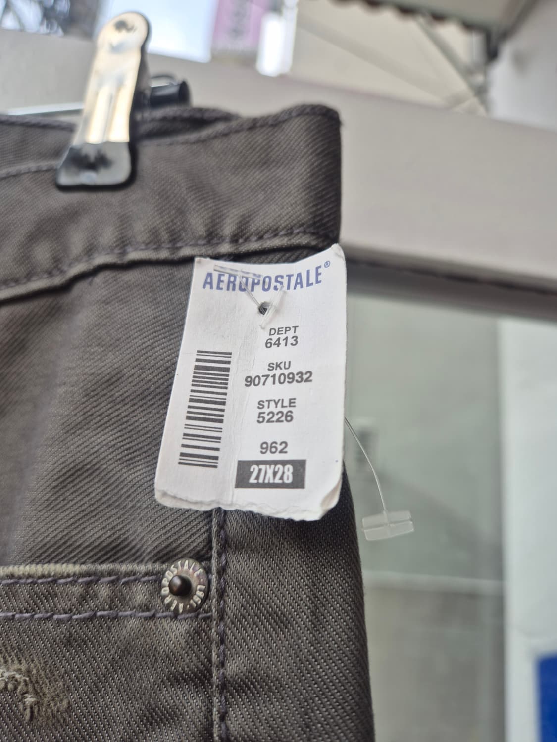 27인치 에어로포스테일 면바지 새상품 아메카지 워싱 빈티지 상품이미지10