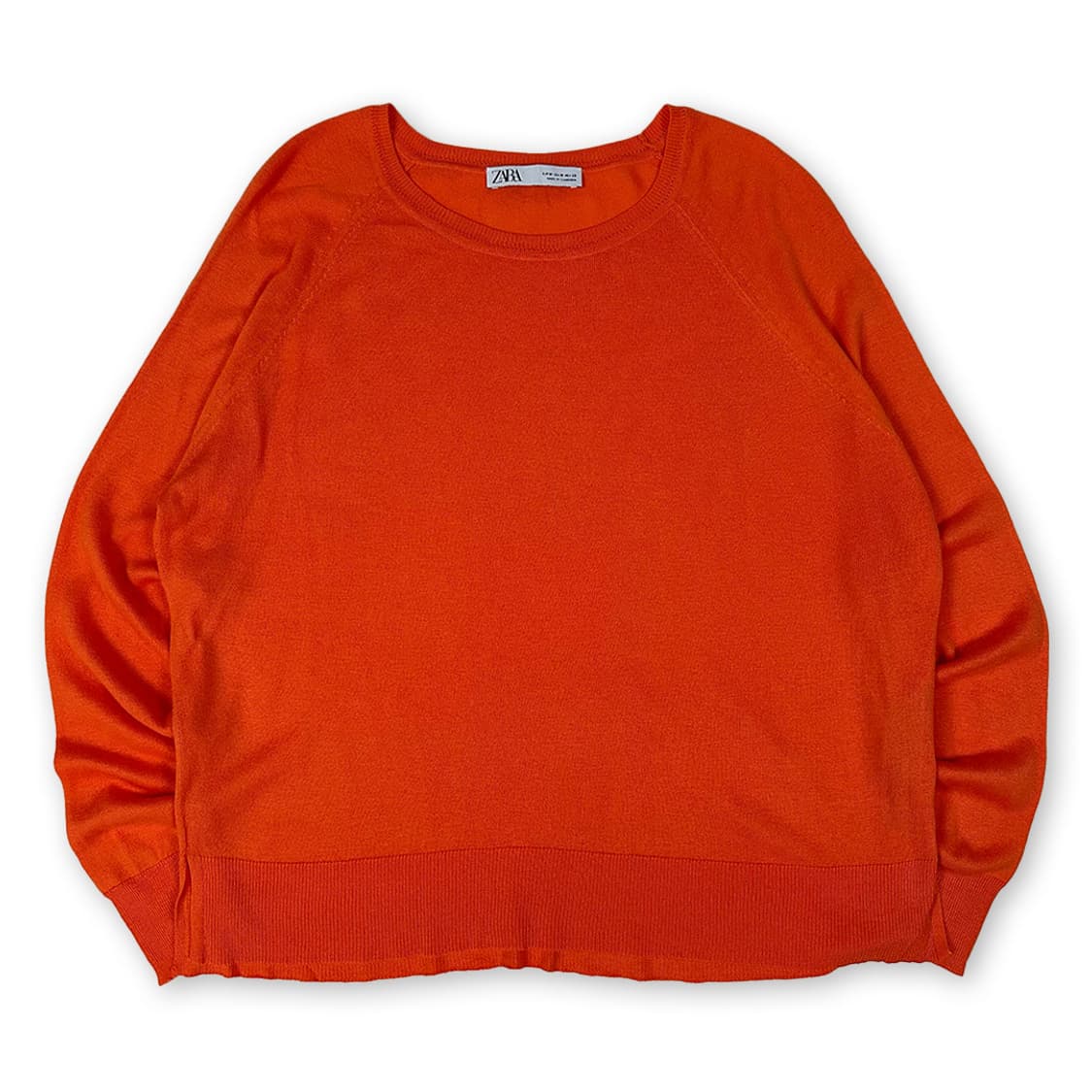 자라 주황색 얇은 니트 상품이미지1
