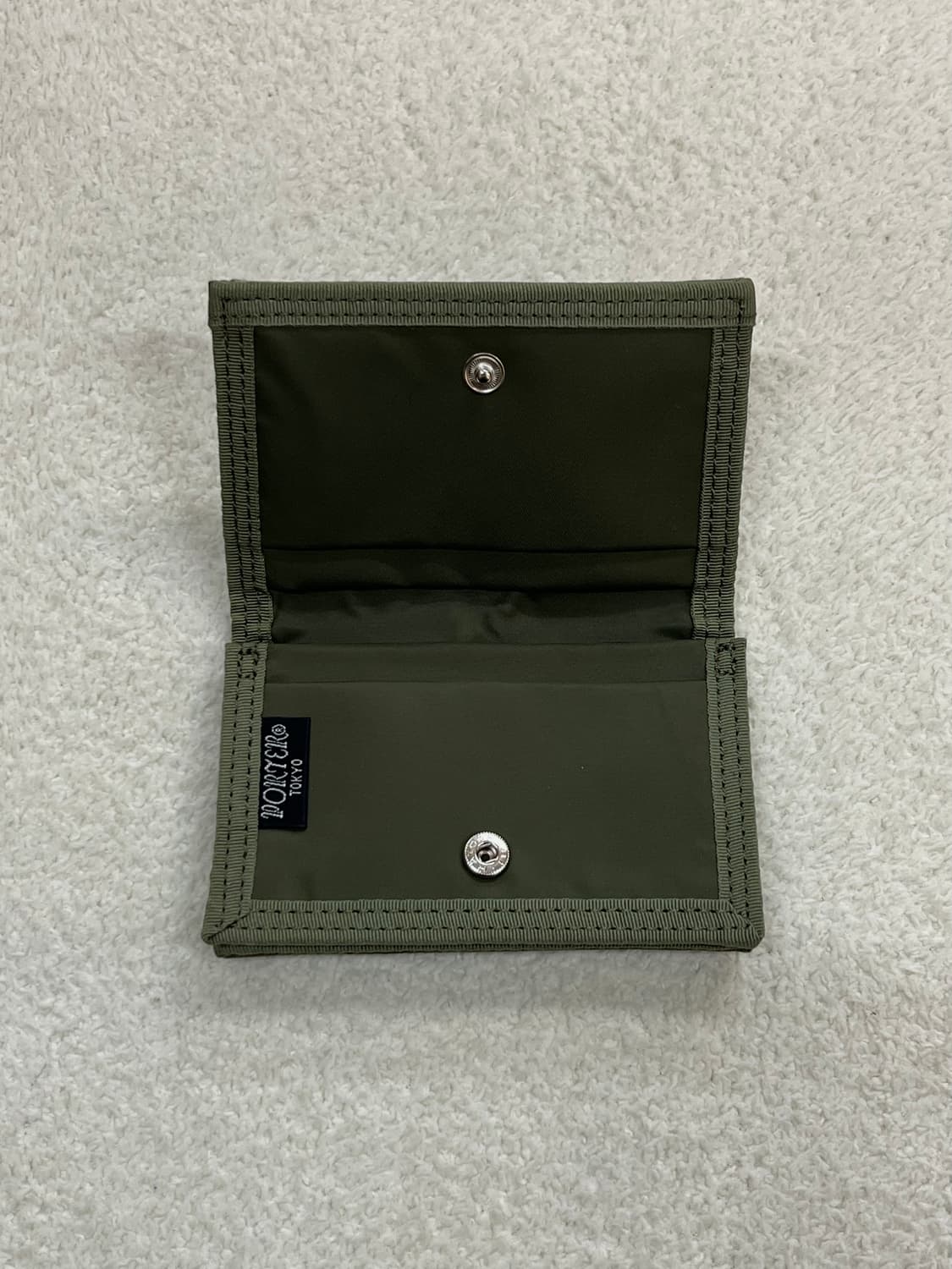 포터 코튼 카드지갑 그린 상품이미지5