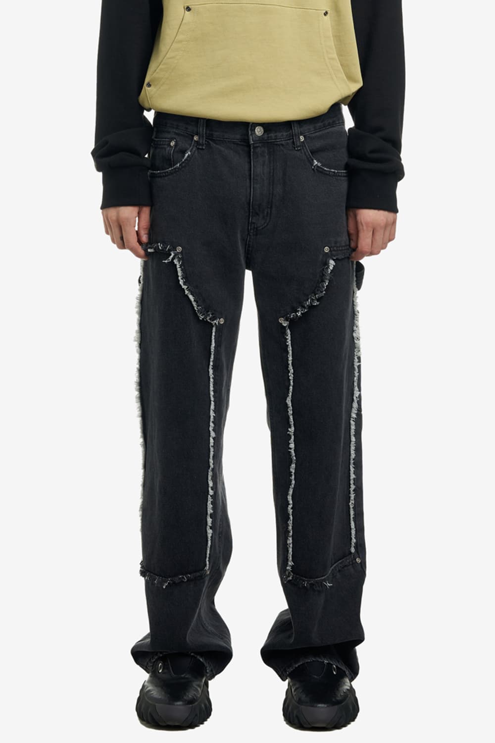 노스타시 UPSIDE DOWN DOUBLE KEE WASHED GREY 상품이미지1