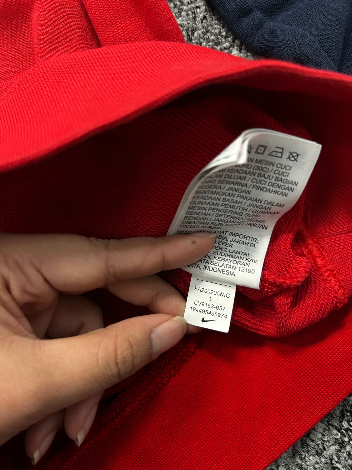 나이키 배색 빅로고 맨투맨 L 상품이미지7