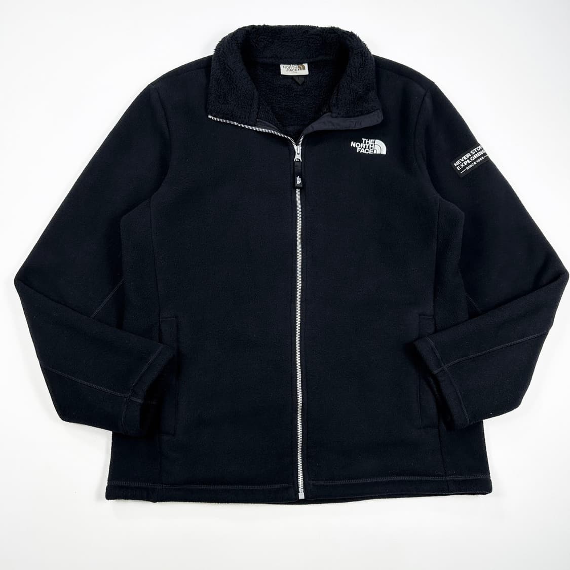 노스페이스 화이트 라벨 블랙 후리스 자켓 (L) 상품이미지2