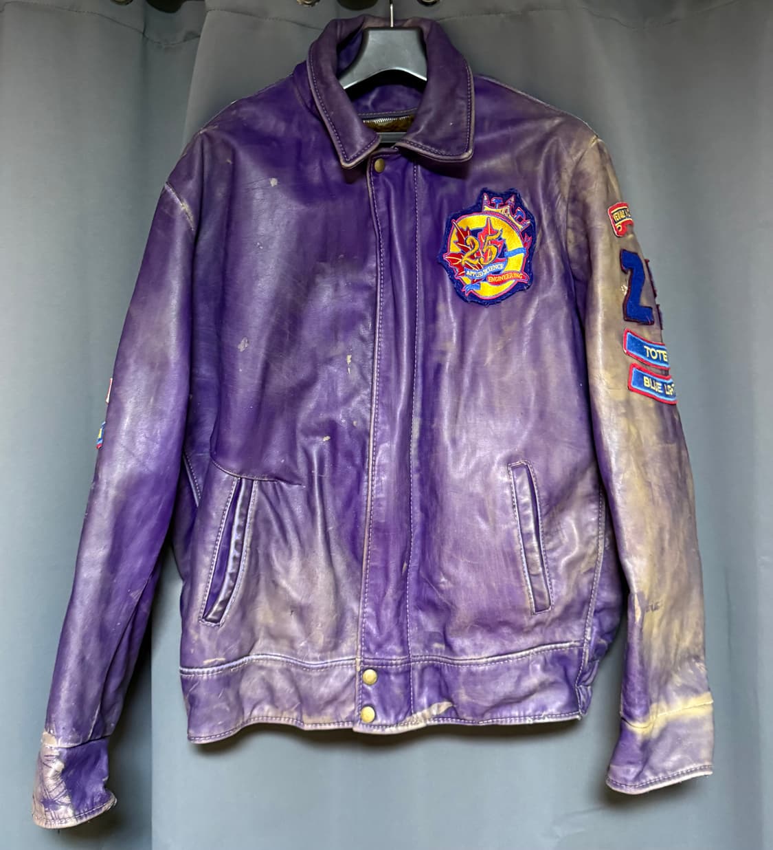 카우레더 퍼플 자켓 상품이미지1