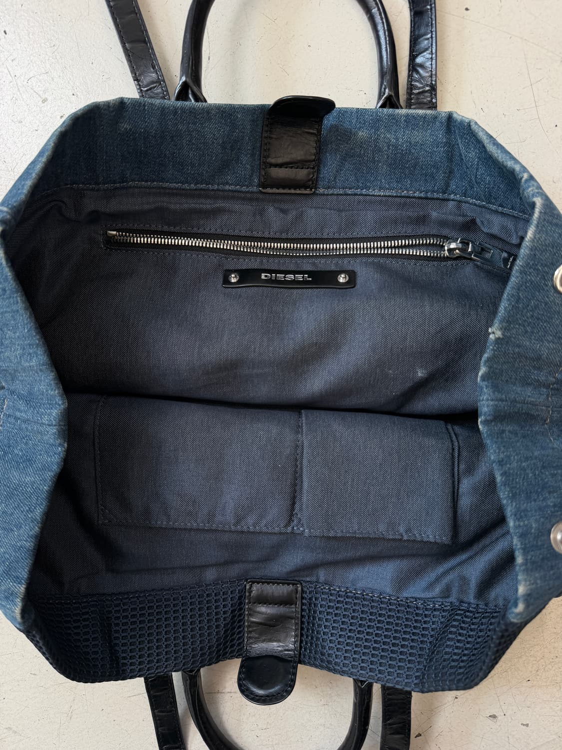 denim patchwork tote bag 상품이미지5