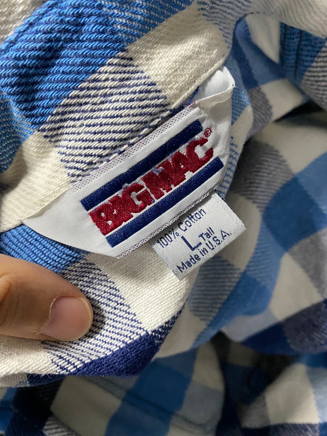 80s usa Bigmac 헤비코튼 셔츠 상품이미지3