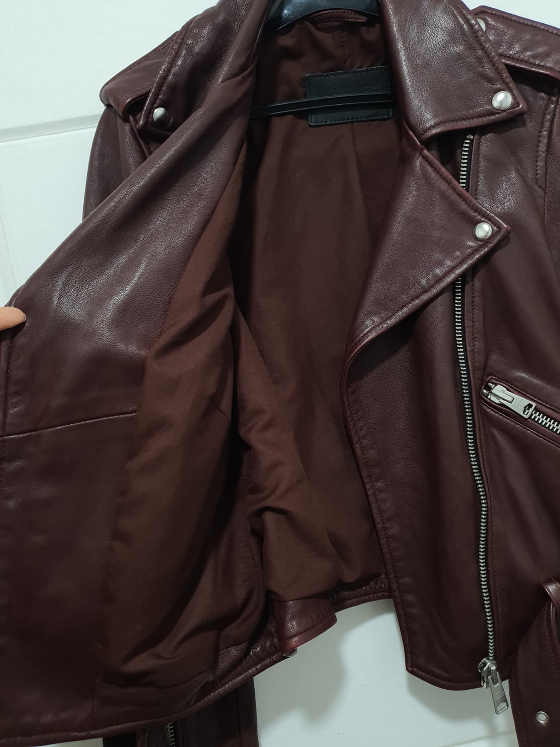 올세인츠 발펀 바이크 가죽 자켓 사이즈 EU32
 상품이미지7