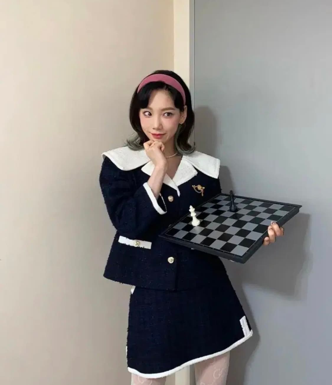 (새상품) 쟈니헤잇재즈 세일러 카라 트위드 자켓 상품이미지3