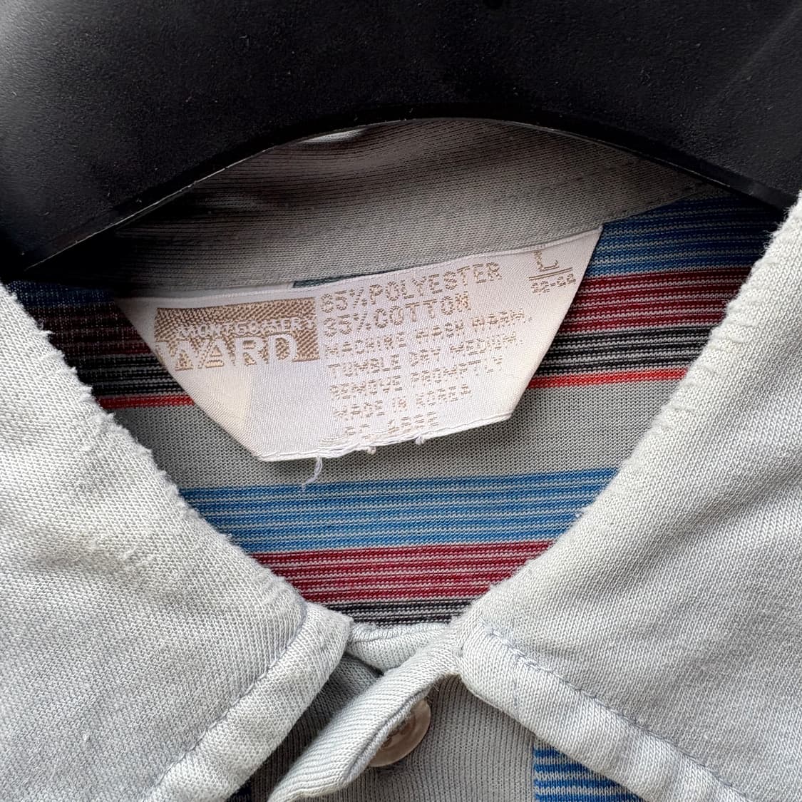 70‘s montgomery ward 폴로셔츠 카라티 상품이미지2