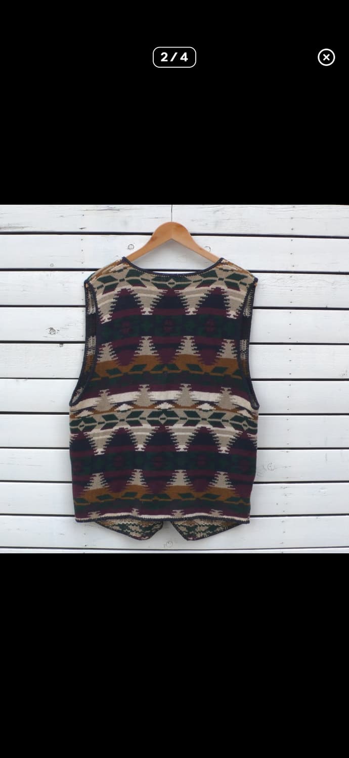 빈티지 나바호 조끼 남성 L 상품이미지2