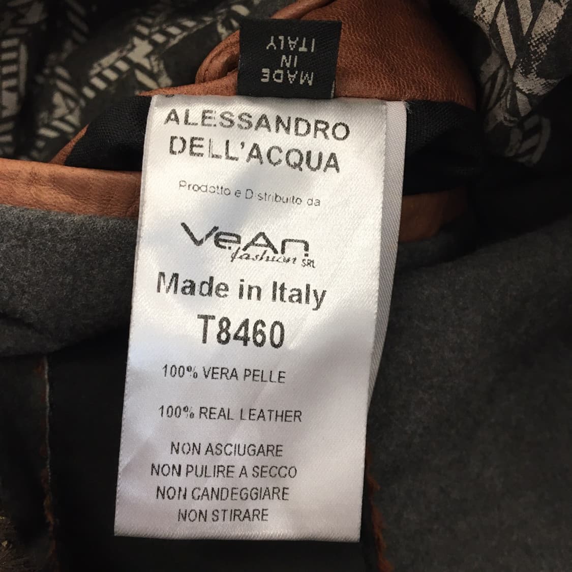 알레산드로 델라쿠아 이태리 리얼레더 가죽 100% 자켓 95 상품이미지7