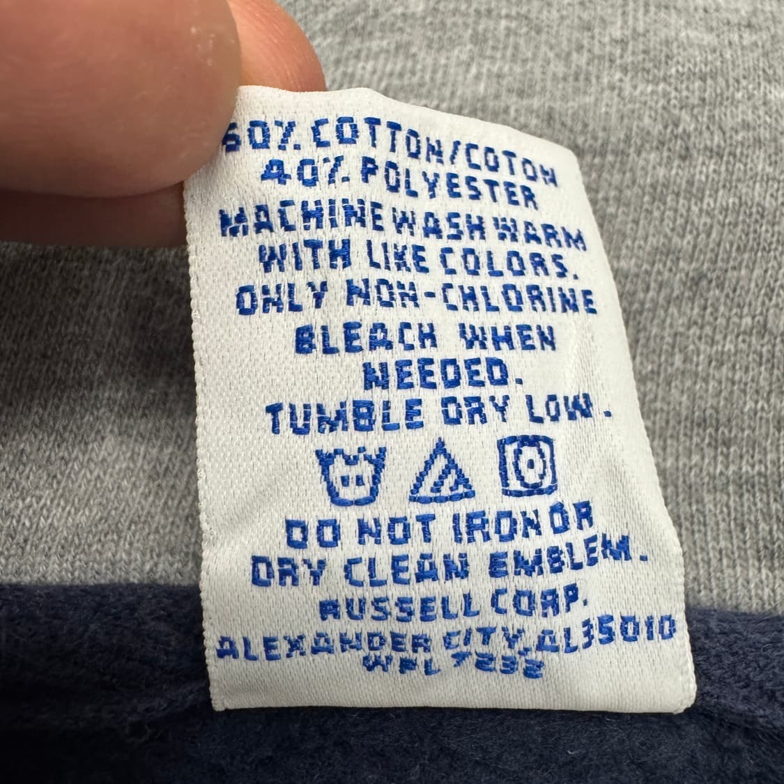 러셀 90s 스몰로고 코튼 져지 집업 상품이미지5