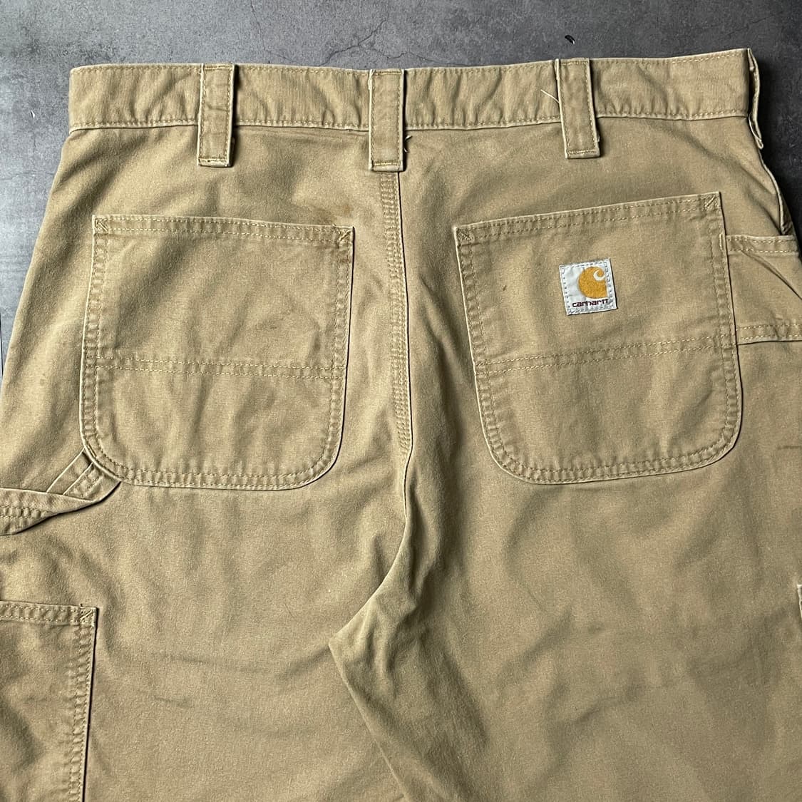 CARHARTT 칼하트 베이지 캔버스 카고 카펜터 쇼츠 A00984 상품이미지7