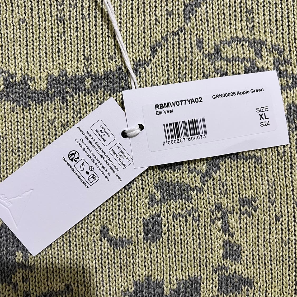 (새제품)로아 ROA Elk Vest 니트 조끼 XL 상품이미지4