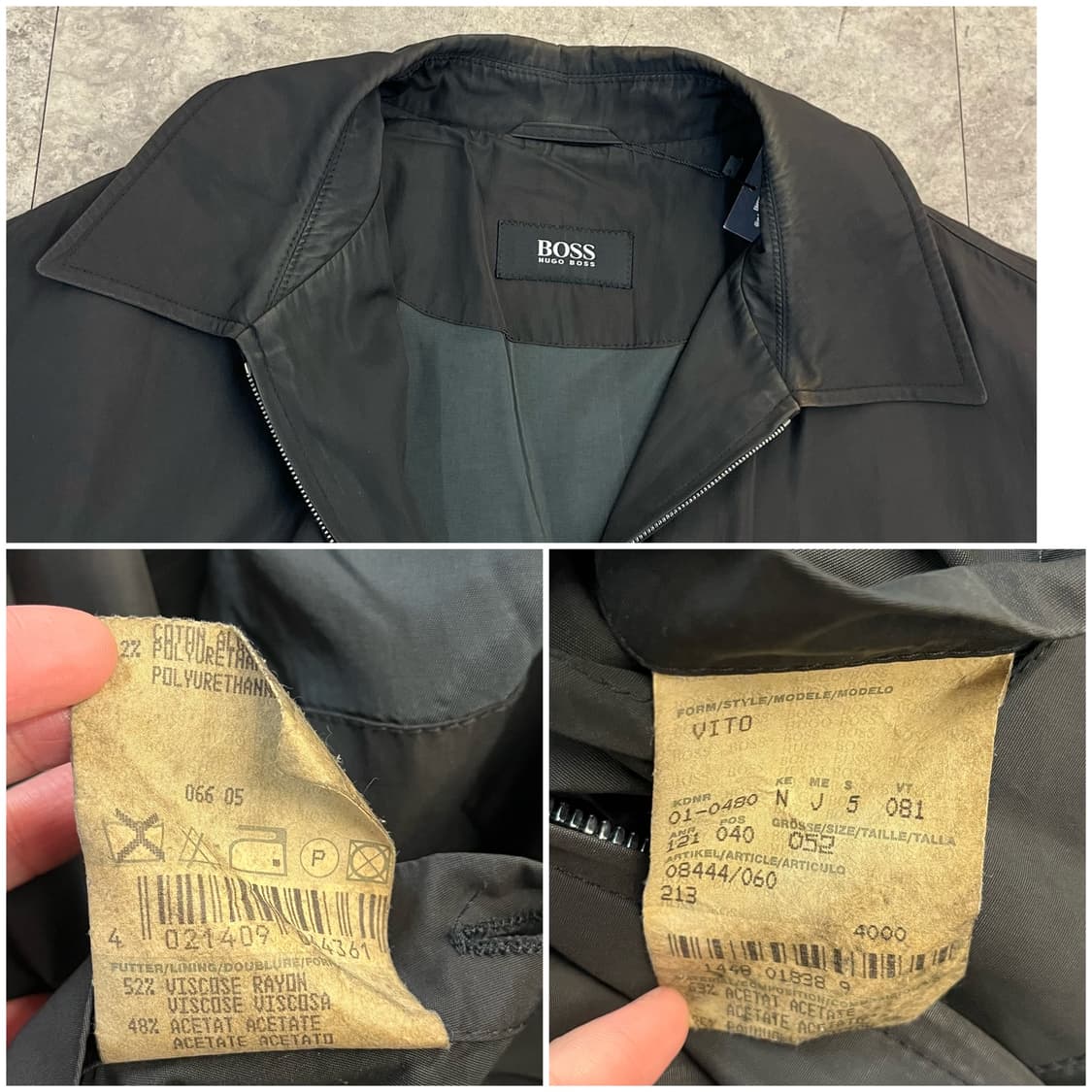 휴고 보스 카라 롱 자켓 차콜 #csz3461 상품이미지3