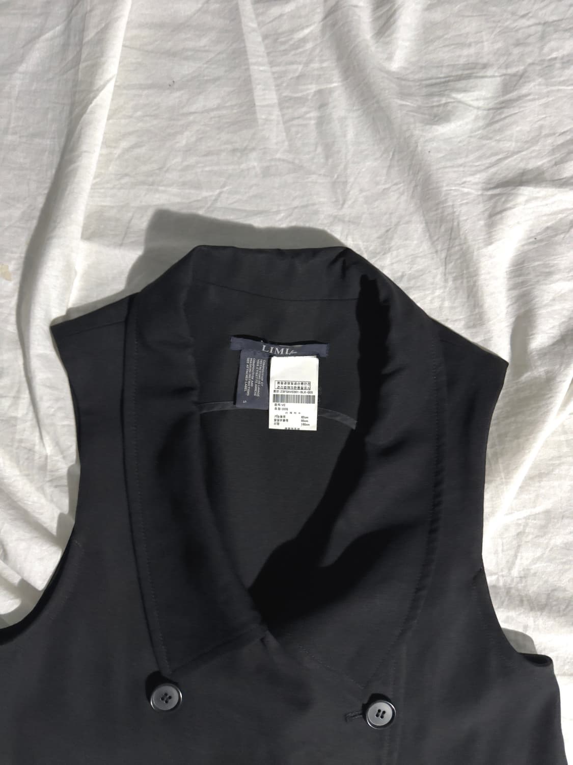 리미 푸 하이넥 드레이프 나폴레옹 더블버튼 베스트 상품이미지3